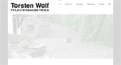 Desktop Screenshot of pflasterbau-wolf.de
